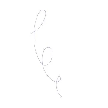 Doodle scribble curve icon on white background Stock Illustration