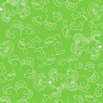 Doodle seamless pattern. Floral ornament. Wallpaper, textile, wrapping paper Stock Illustration