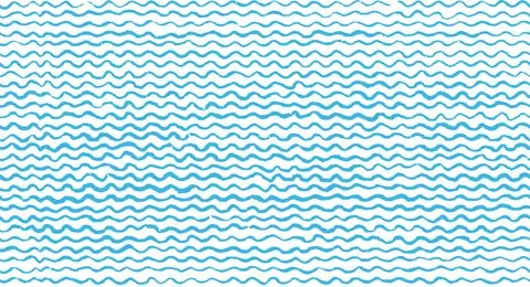 Doodle Seamless Wave line pattern. Hand drawn Stock-Illustration