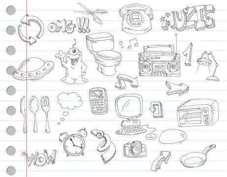 Doodle set 2 Stock Illustration