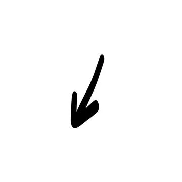 Doodle shapes. Arrows sketch elements. Vector cartoon arrow. Hand drawn icon. Illustrazione stock
