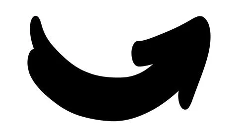 Doodle shapes. Arrows sketch elements. Vector cartoon arrow. Hand drawn icon. Illustrazione stock