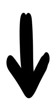 Doodle shapes. Arrows sketch elements. Vector cartoon arrow. Hand drawn icon. Stock Illustration