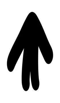 Doodle shapes. Arrows sketch elements. Vector cartoon arrow. Hand drawn icon. Stock Illustration