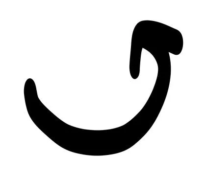 Doodle shapes. Arrows sketch elements. Vector cartoon arrow. Hand drawn icon. 스톡 일러스트