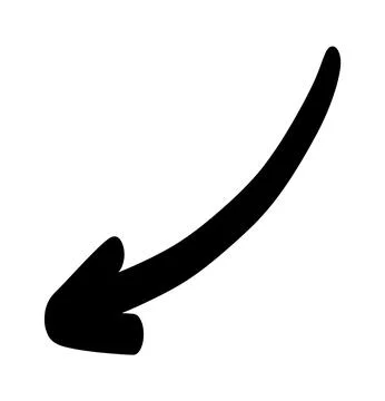 Doodle shapes. Arrows sketch elements. Vector cartoon arrow. Hand drawn icon. Illustrazione stock