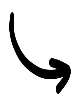 Doodle shapes. Arrows sketch elements. Vector cartoon arrow. Hand drawn icon. Stock Illustration