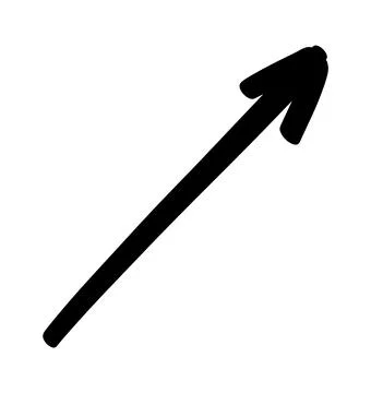 Doodle shapes. Arrows sketch elements. Vector cartoon arrow. Hand drawn icon. Illustrazione stock