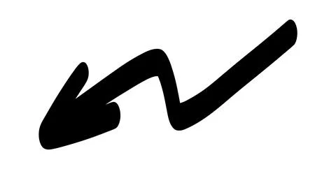 Doodle shapes. Arrows sketch elements. Vector cartoon arrow. Hand drawn icon. Stock Illustration