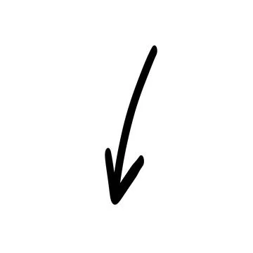 Doodle shapes. Arrows sketch elements. Vector cartoon arrow. Hand drawn icon. Illustrazione stock