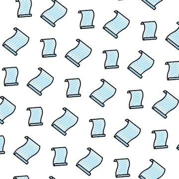 Doodle sheet paper document note background Stock Illustration