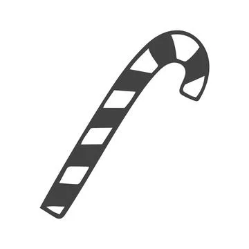 Doodle of single candy on white background. Stock Illustration