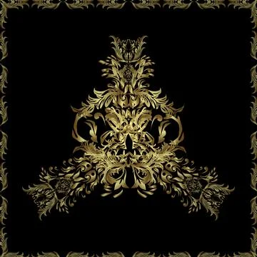 Doodle, sketch, scribble on neutral and black colors. Seamless. Curl line flouri Illustrazione stock