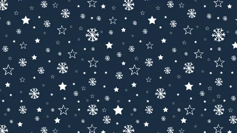 Doodle snow stars pattern blue 2.png Stock Footage 247312315