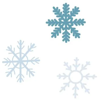 Doodle snowflake icon. Hand drawn vector illustration of winter natural Stock Illustration