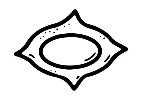 Doodle soft shape frame. Hand drawn cadre Stock Illustration