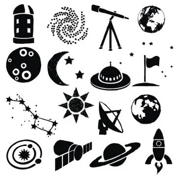 Doodle space images Stock Illustration