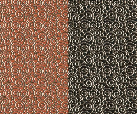 Doodle spiral shapes seamless pattern. Hand drawn ink brush stroke, modern Stock Illustration