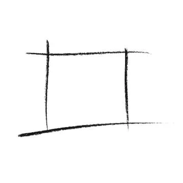 Doodle square hand drawn Stock Illustration