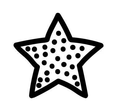 Doodle star. Hand drawn scribble sketch icon. Grunge line handdrawn star Stock Illustration