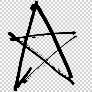 Doodle star Stock Illustration