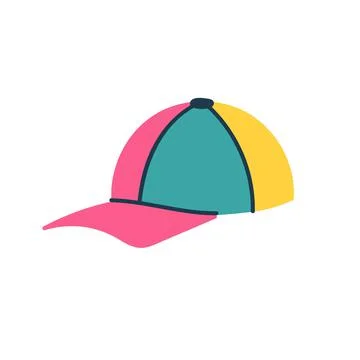 A doodle style cap Stock Illustration