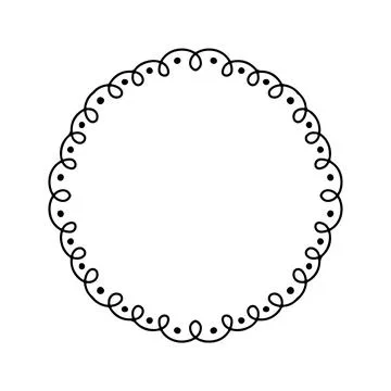 Doodle style decorative frame. Cute Vector illustration. Stock Illustration
