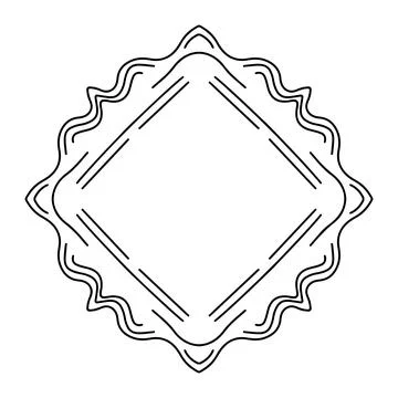 Doodle style decorative frame. Cute Vector illustration. Stock Illustration