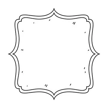 Doodle style decorative frame. Cute Vector illustration. Stockillustratie