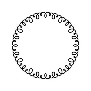 Doodle style decorative frame. Cute Vector illustration. Stock Illustration