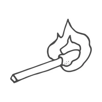 Doodle style. Match Sticks vector sketch. Vector Stock Illustration