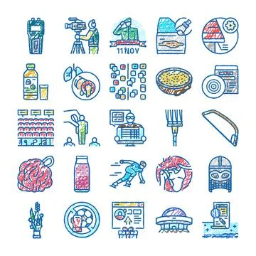 Doodle style vector drawing for business applications Illustrazione stock