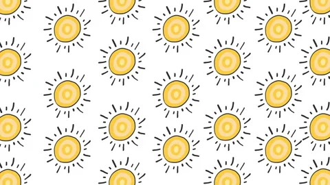 Doodle sun 3 Video stock 243286425