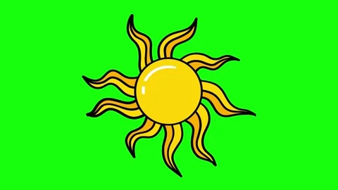 Doodle Sun 4k Stock Footage 249390072
