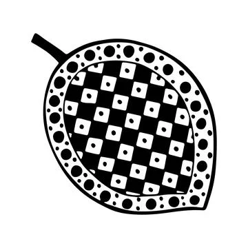 Doodle tree leaf. Vector linear botanical illustration. Zentangle coloring bo Stock Illustration