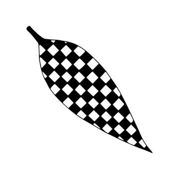 Doodle tree leaf. Vector linear botanical illustration. Zentangle coloring bo Stock Illustration