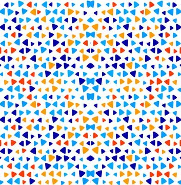 Doodle Triangle Colorful Pattern Background Stock Illustration