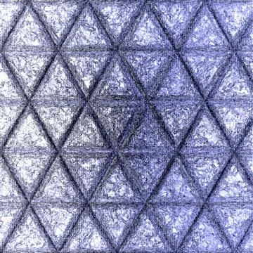 Doodle triangles outline ornamental continuous pattern イラスト素材