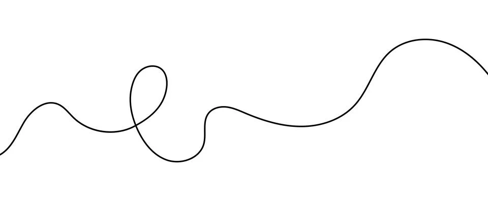 Doodle vector abstract line, simple hand drawn illustration Stock Illustration