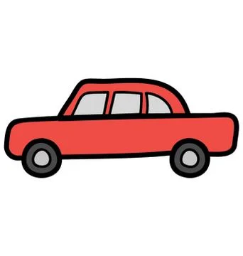 Doodle vector design of car icon. Stock Illustration