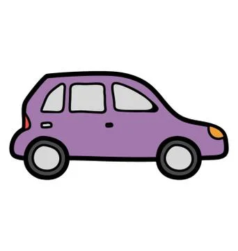 Doodle vector design of car icon. Stock Illustration