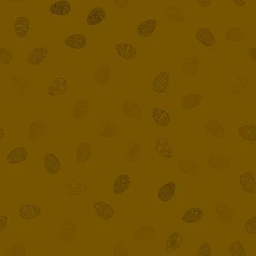 Doodle vector easter eggs chaotic seamless pattern 스톡 일러스트