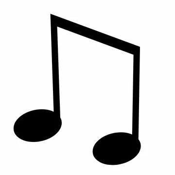 Doodle vector illustration of musical notes. Stock Illustration