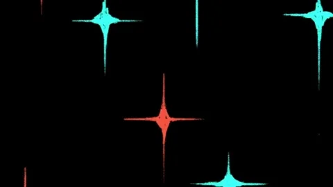 Doodle video effect Black background screen overlay doddle shiny star Stock Footage 273277054