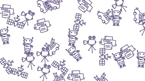 Doodle World - A Whimsical Journey Through Imagination. Stock Footage 321846953