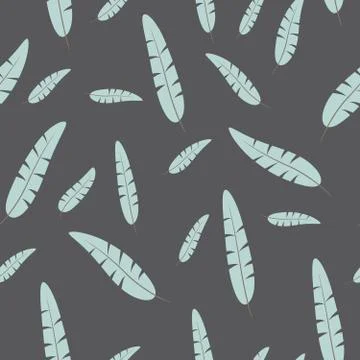 Doodle zentangle leaves autumn pattern. Endless hipster illustration. Native  Illustrazione stock