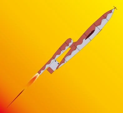 Doodlebug Launch Stock Illustration