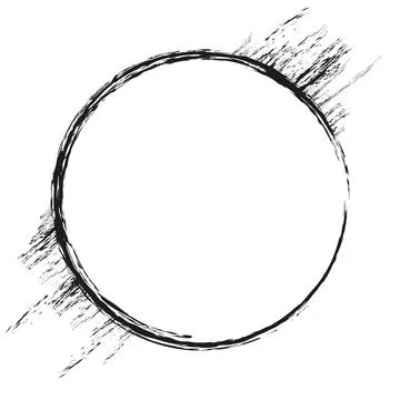Doodles with charcoal pencil texture. Vector illustration Stock Illustration