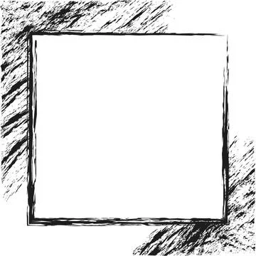 Doodles with charcoal pencil texture. Vector illustration Stock Illustration