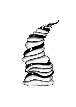 Doodles Christmas elements. Illustrazione stock